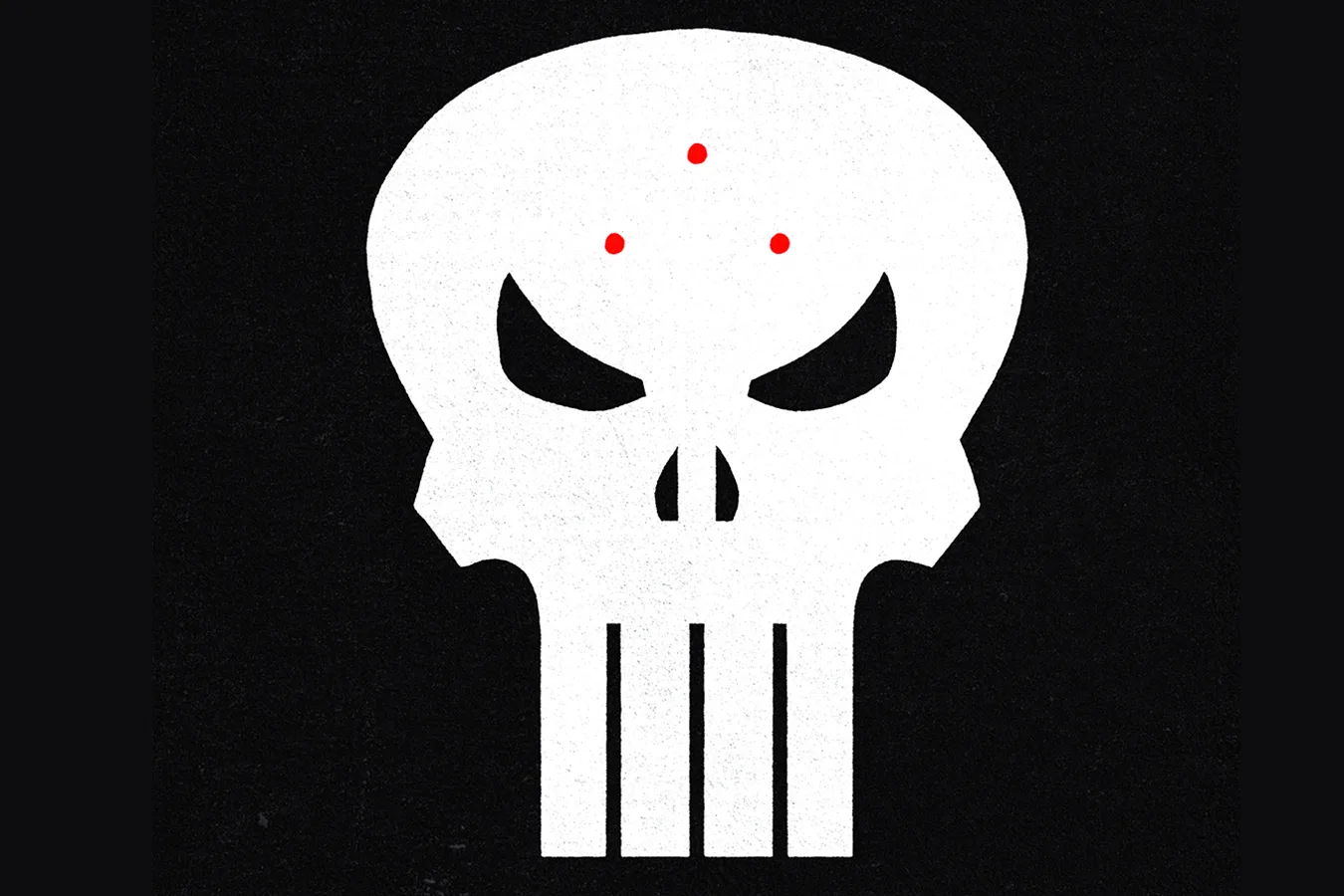 Predator vs. Punisher logo art combining the Yautja and Punisher skull motifs