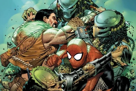 Predator vs. Spider-Man comic cover