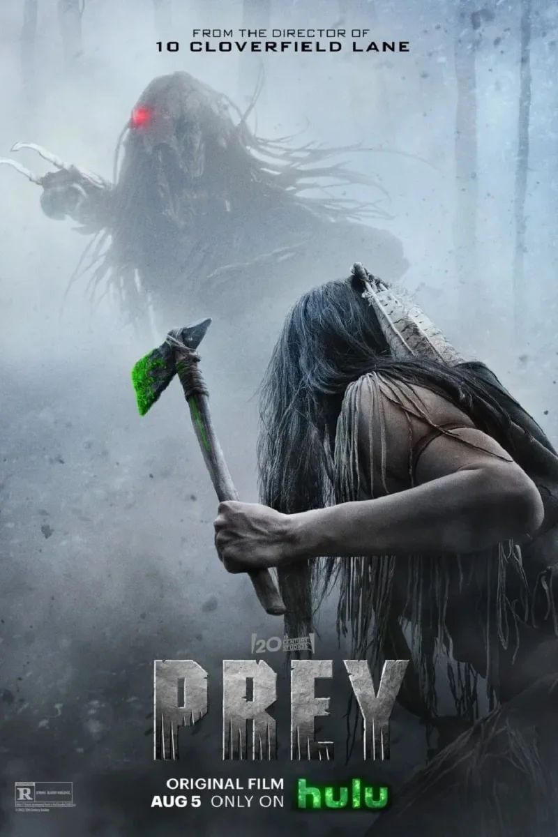 Prey 2022 movie poster featuring the Feral Predator