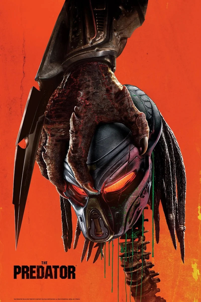 The Predator 2018 movie poster featuring the Predator