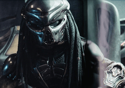 The Fugitive Predator sits in his ship