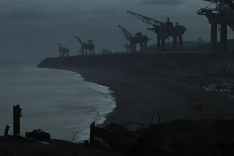 The bleak coastline of Fiorina Fury 161 from Alien 3