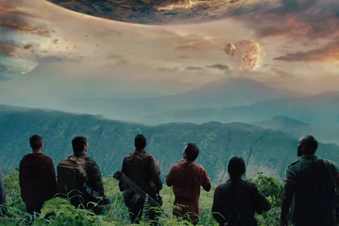 The clearing that shows the different planets around the Game Preserve
