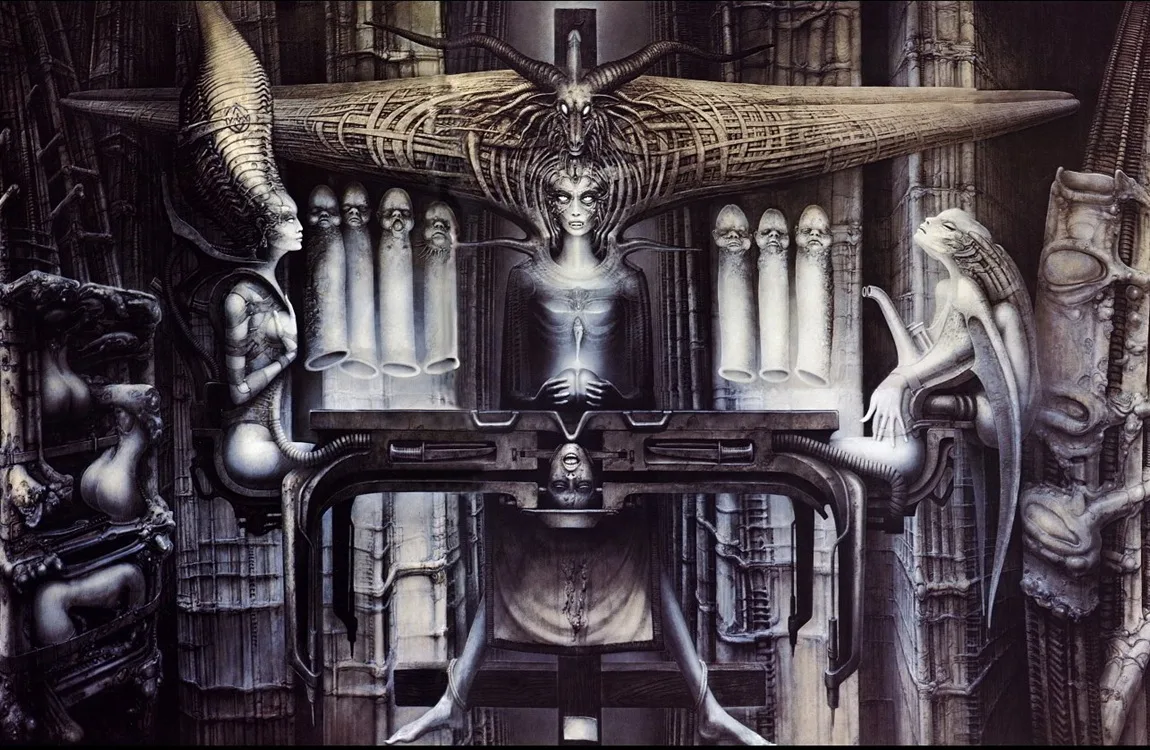 H.R. Giger artwork connected to the Goddess Xenomorph