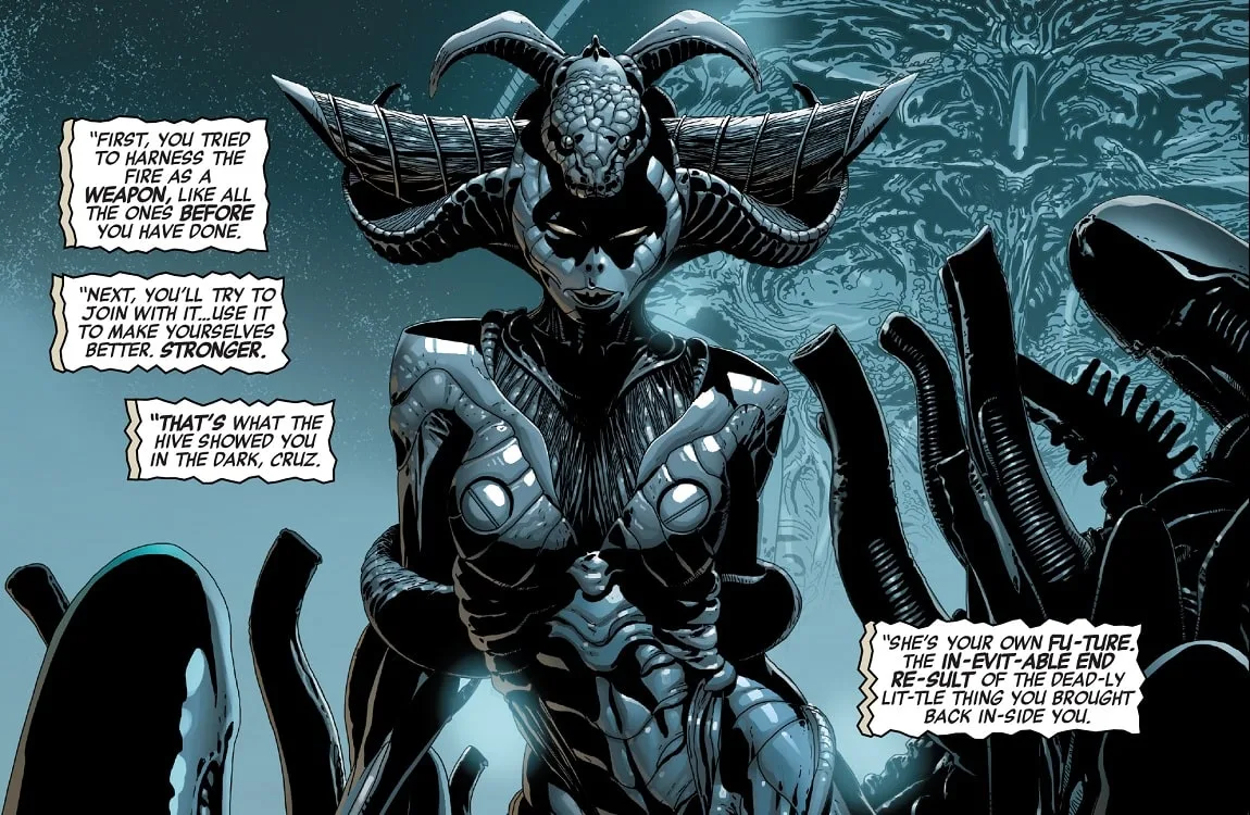 Closeup of the Goddess Xenomorph