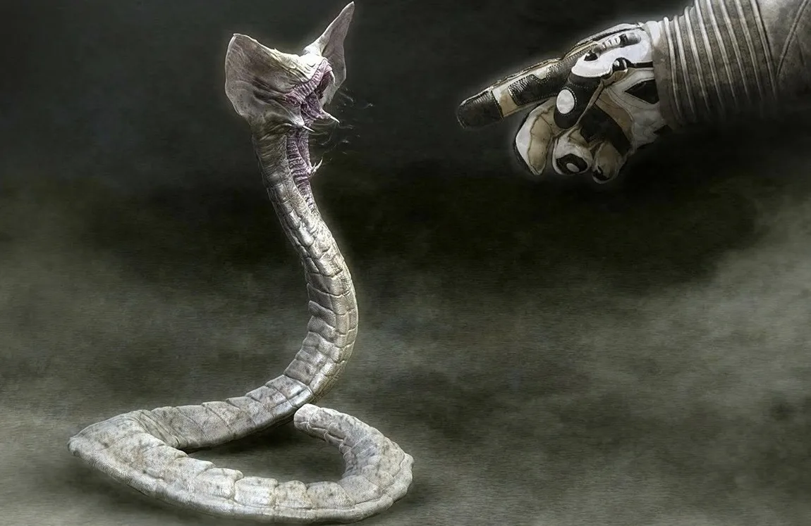 Concept art of the Hammerpede from Prometheus