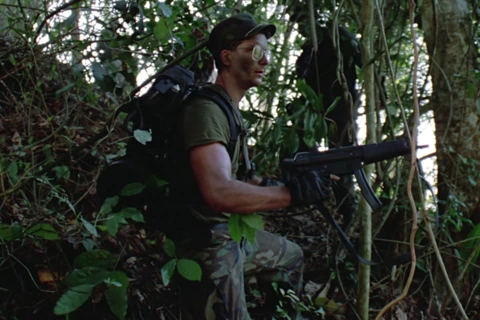 Rick Hawkins, played by Shane Black, in Predator