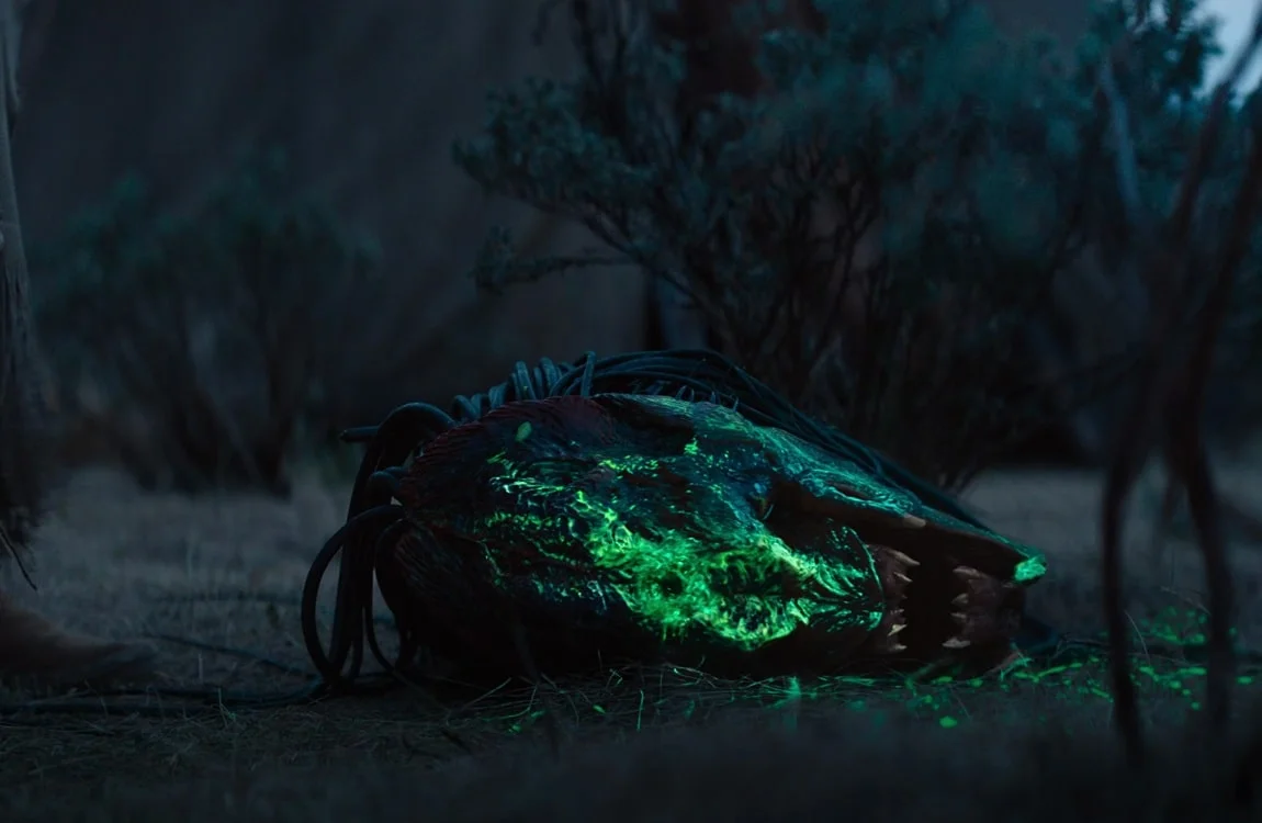 The Feral Predator's head at the end of Prey