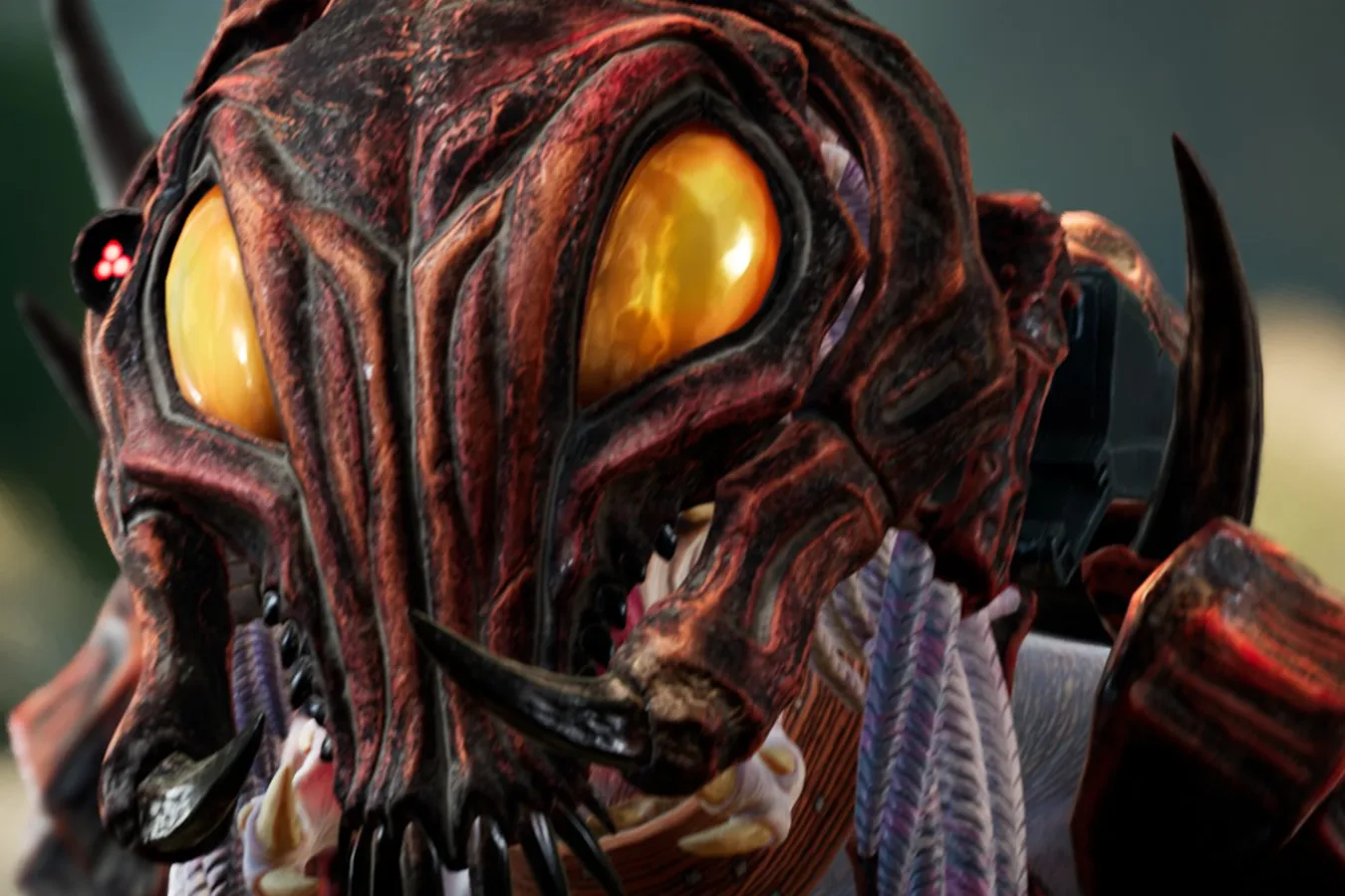 The head of the Alpha Predator from Predator: Hunting Grounds