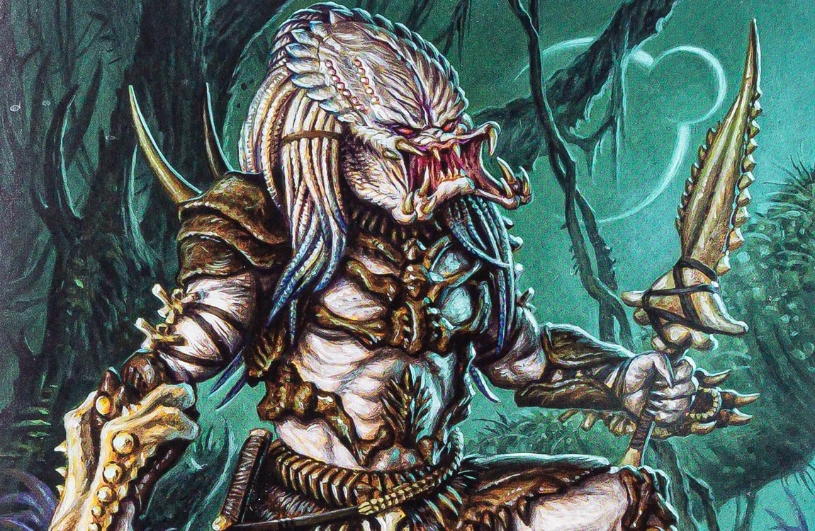 The Kaail from the cover of the Alpha Predator's NECA figure