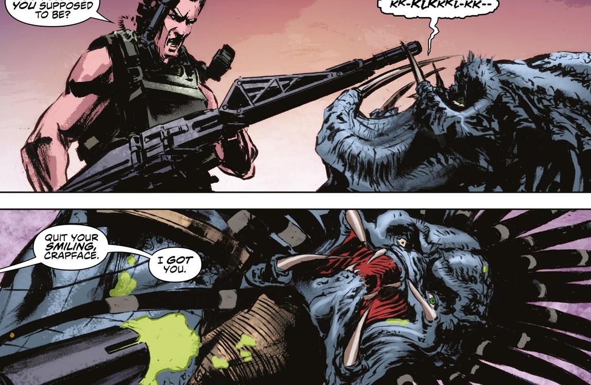 The Hive Wars Predator is killed by a smartgunner