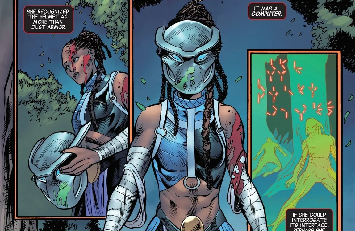 Shuri, Black Panther's sister from Predator vs. Black Panther
