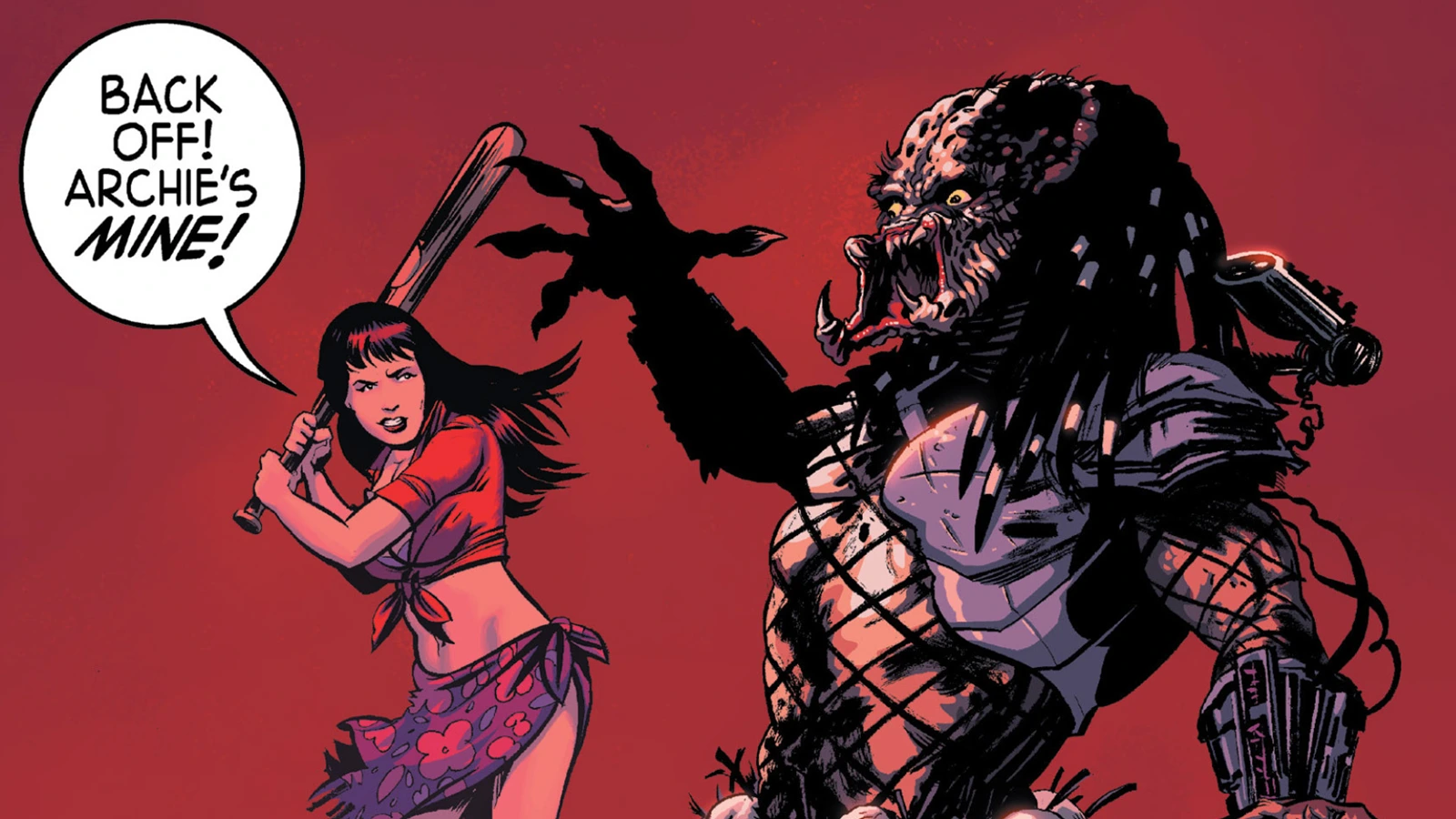 Archie vs. Predator crossover cover art
