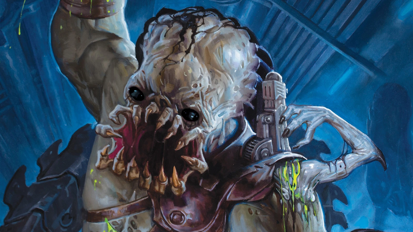 The Infected Predator from Alien vs. Predator: Fire and Stone, mutated by Black Goo with extra tusks and a third arm
