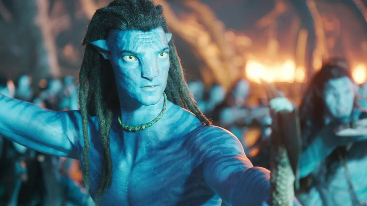 Jake Sully as a Na'vi warrior on Pandora