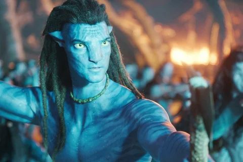 Jake Sully as a Na'vi warrior on Pandora