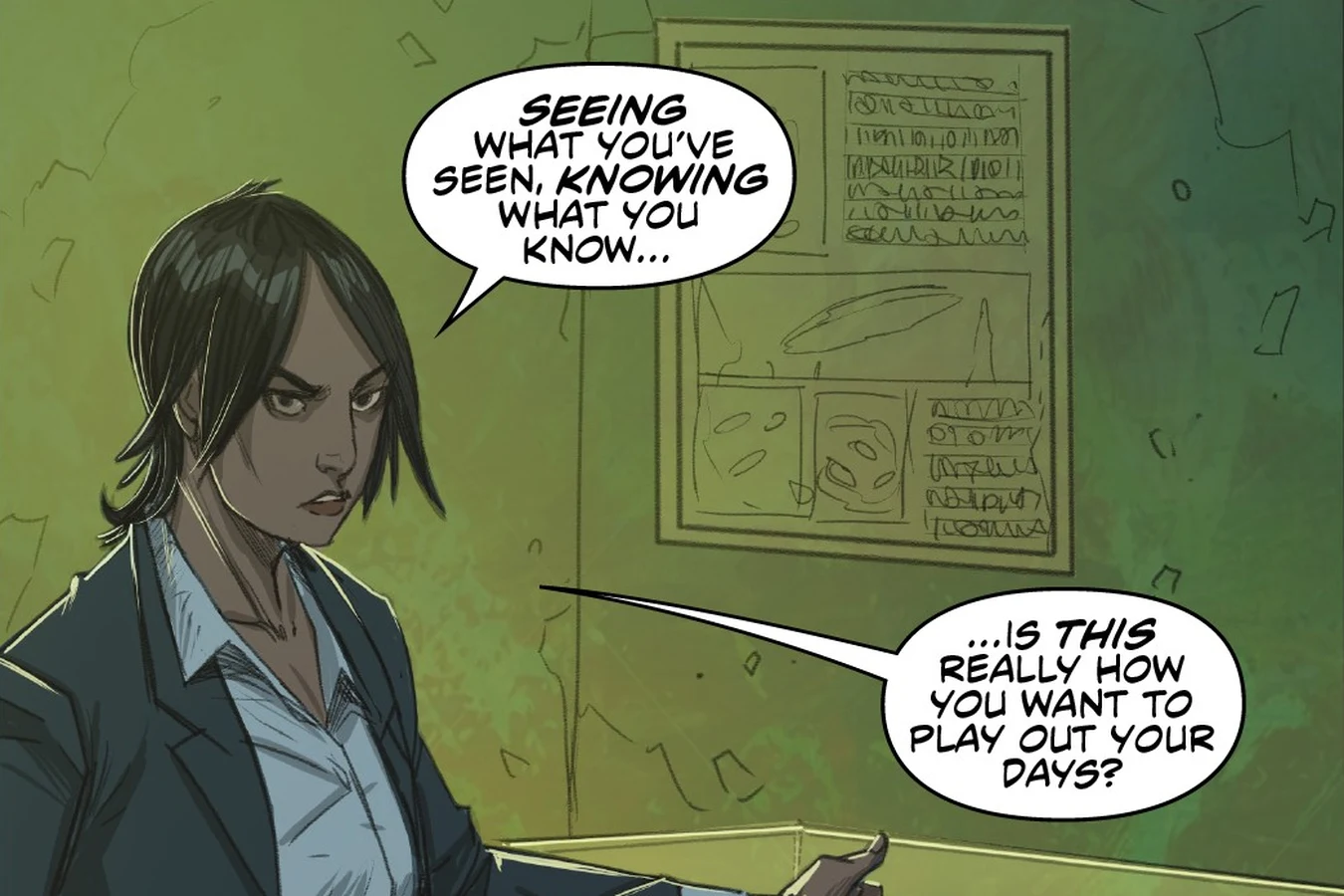 Jaya Soames challenges Enoch Nakai to join her hunters at the Snake Pit in Predator: Hunters