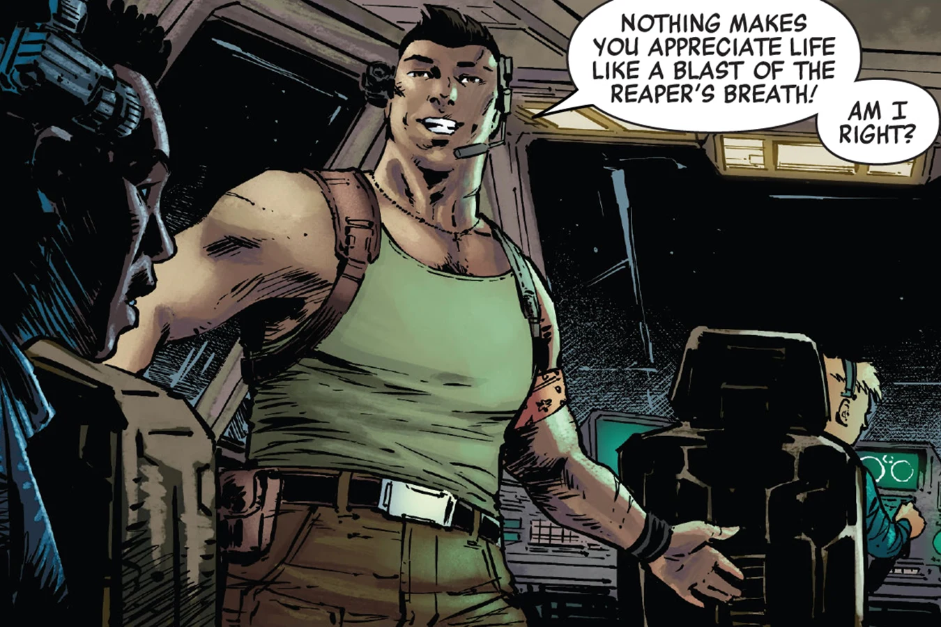 Cutter Vasquez in the Aliens comics