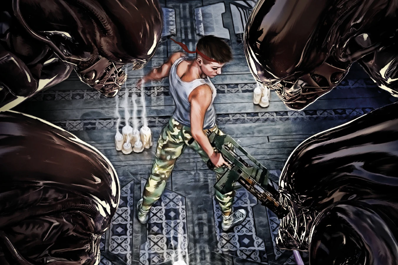 Cover art for Aliens: Vasquez by V. Castro