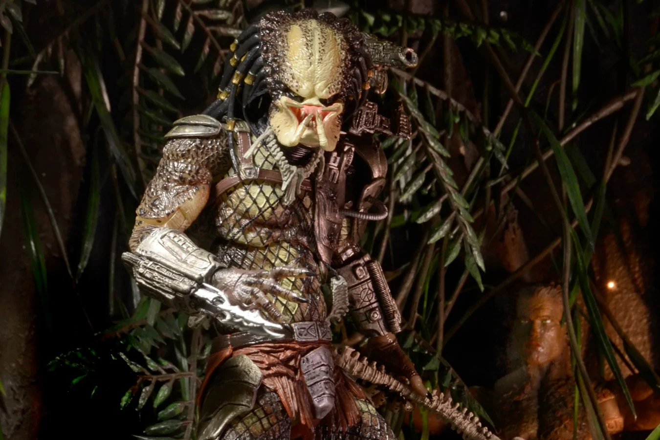 NECA Jungle Hunter Predator Ultimate action figure with bio-mask and weapons
