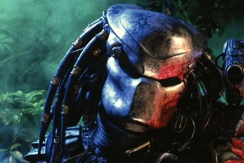 Close-up of the Jungle Hunter Predator in the Val Verde jungle in Predator (1987)