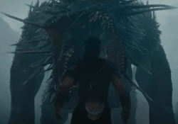 Dek fights the Kalisk in Predator: Badlands