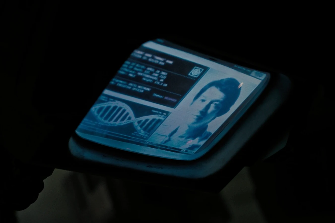 Kane's file on a Renaissance monitor in Alien: Romulus