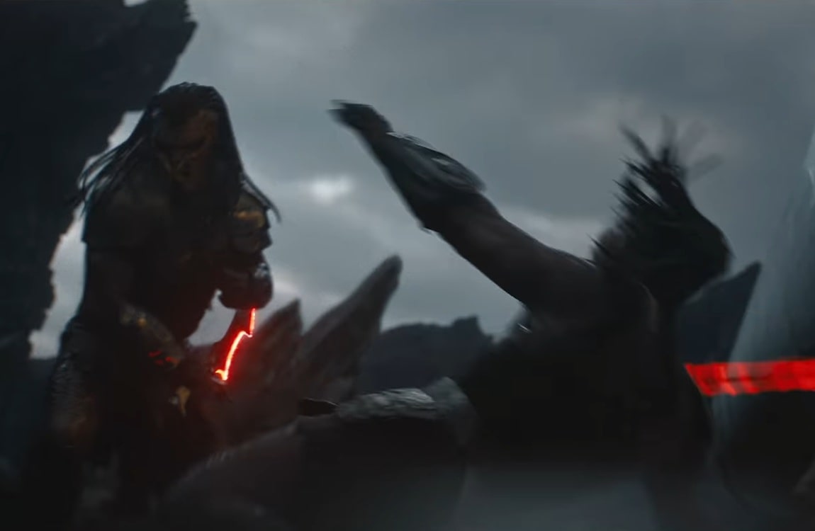 Dek and Kwei involved in a combat ritual