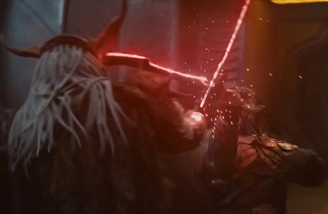 Kwei fights a Clan Leader Predator