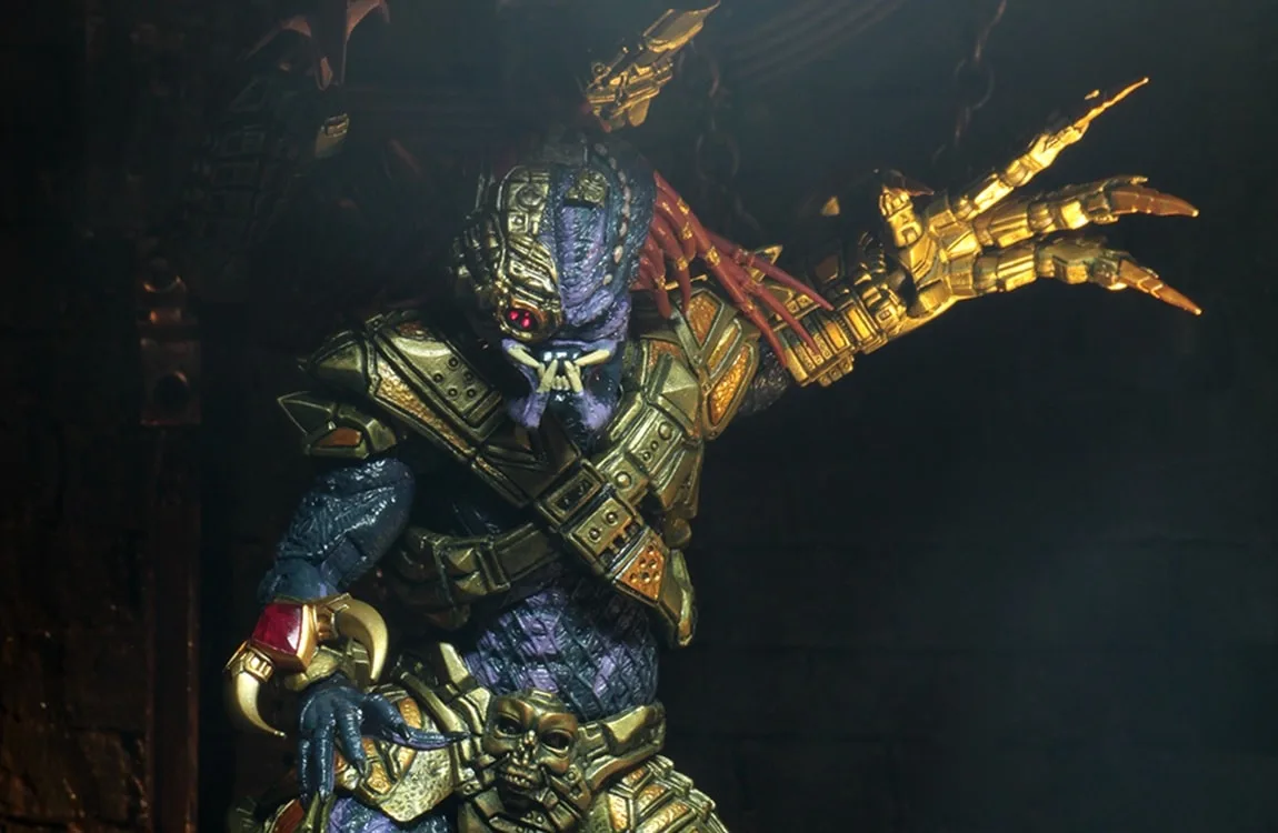 Lasershot Predator showing his cybernetic claw and biomechanical upgrades