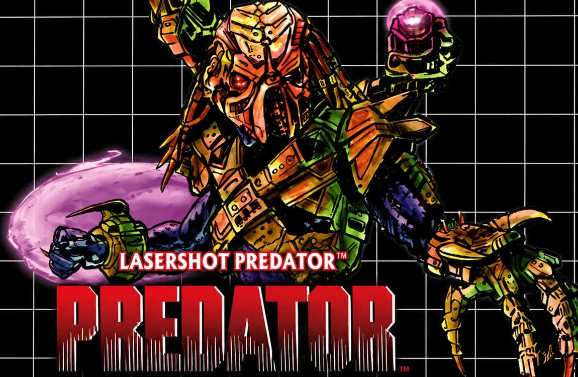 Lasershot Predator Kenner-style package artwork