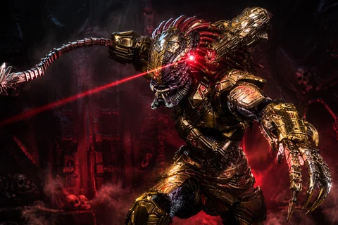 Lasershot Predator with advanced cybernetic weapons