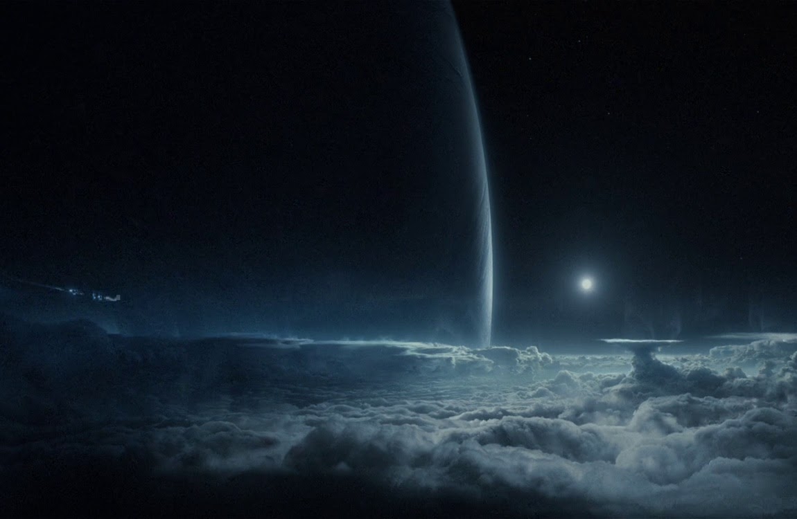 The planet Calpamos with the star in the background