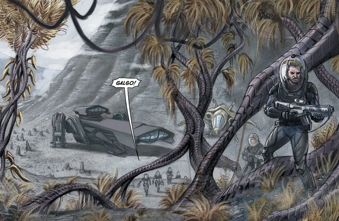 Jungles being formed by the Black Goo on LV-223