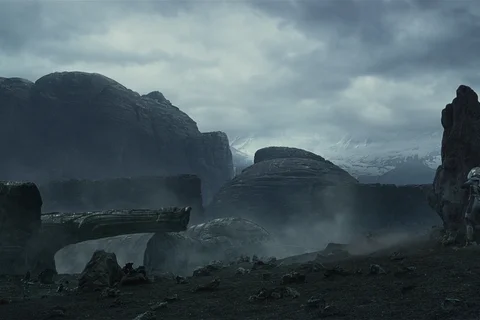 The barren surface of LV-223 from Prometheus