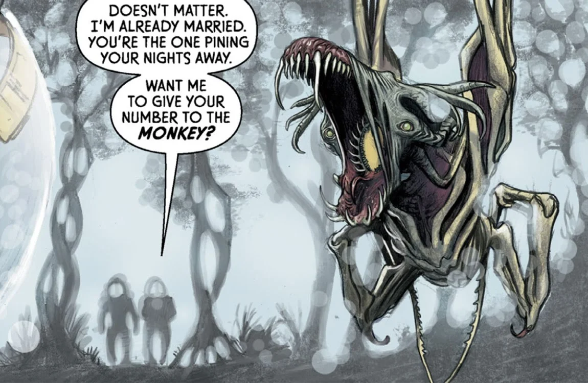 A mutated monkey-like animal from Prometheus: Fire and Stone