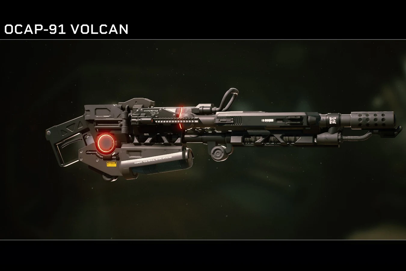 OCAP-91 Volcan heavy flamethrower from Aliens: Fireteam Elite, with Hyperdyne rail and underslung fuel tank