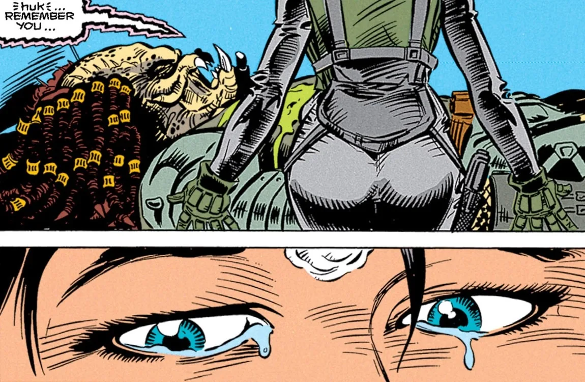 Broken Tusk showing respect to Machiko Noguchi