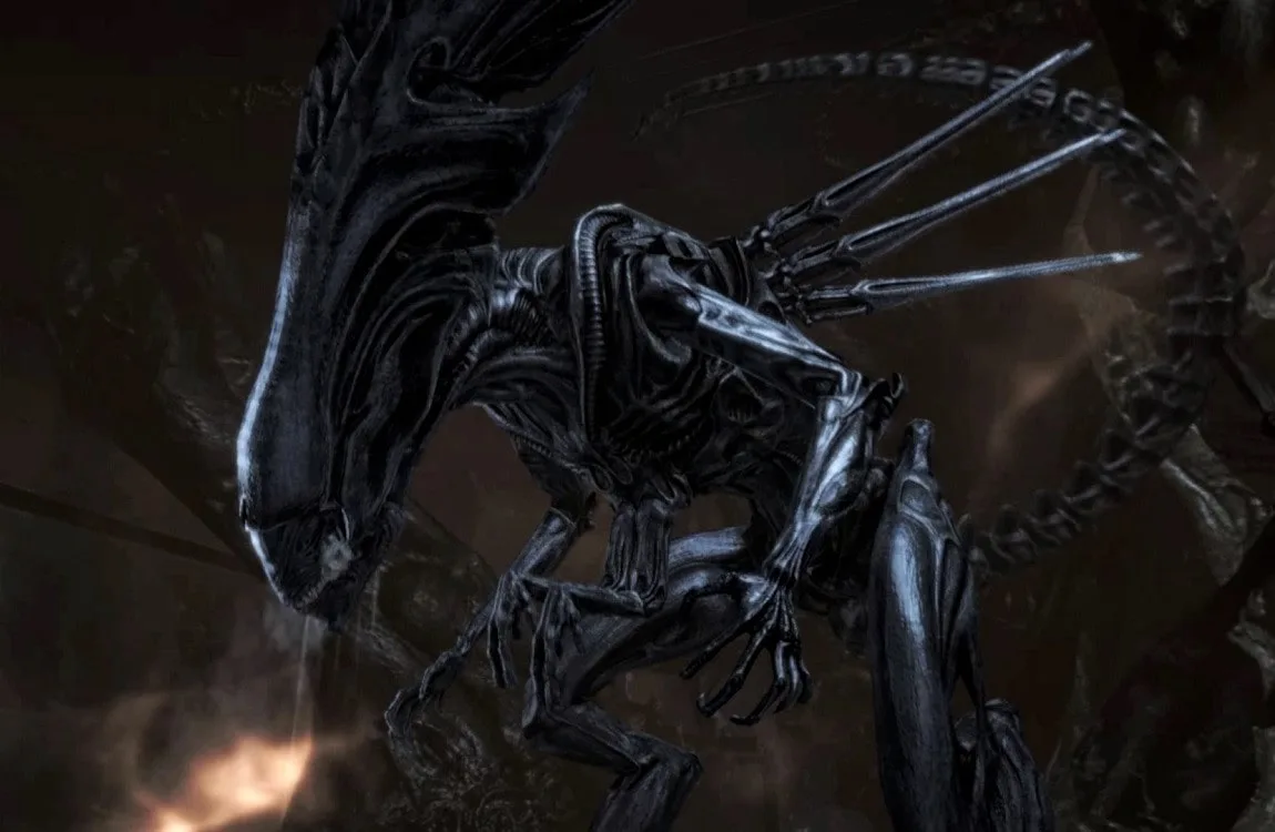 The Specimen 6 Queen from the end of Aliens vs. Predator 2010