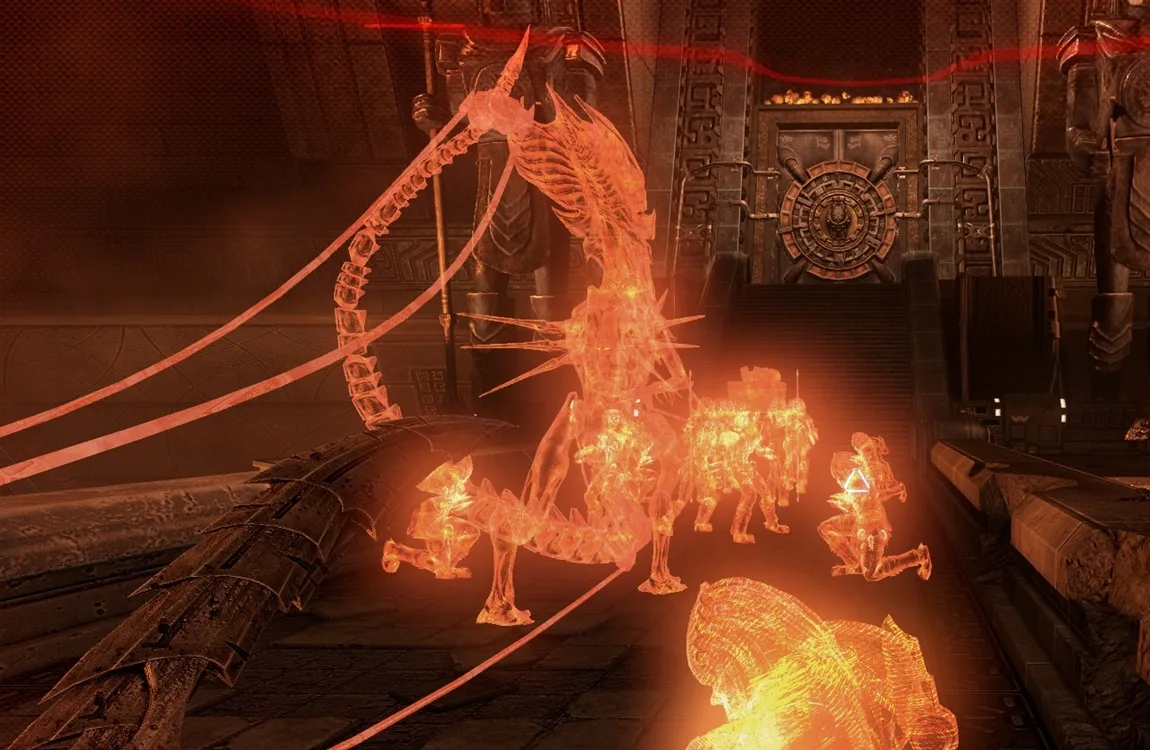 The Matriarch Xenomorph imprisoned by the Yautja on BG-386