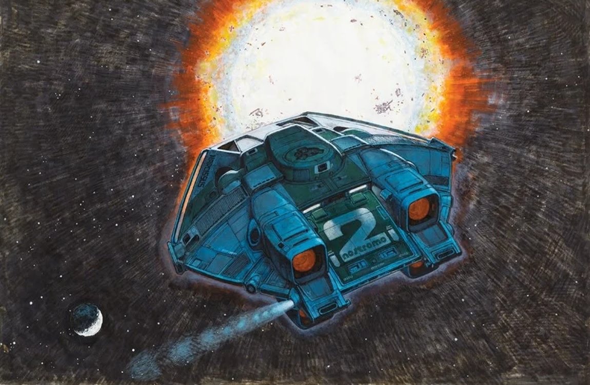 Concept art for the Nostromo's shuttle