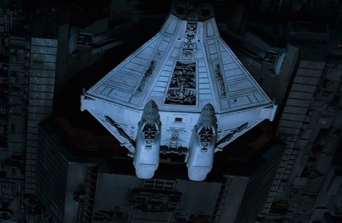 The Narcissus shuttle underside while attached to the Nostromo
