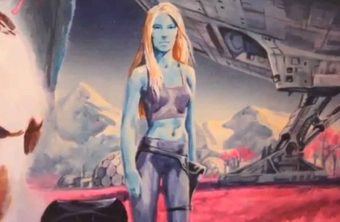 A prototype Avatar from James Cameron's concept art