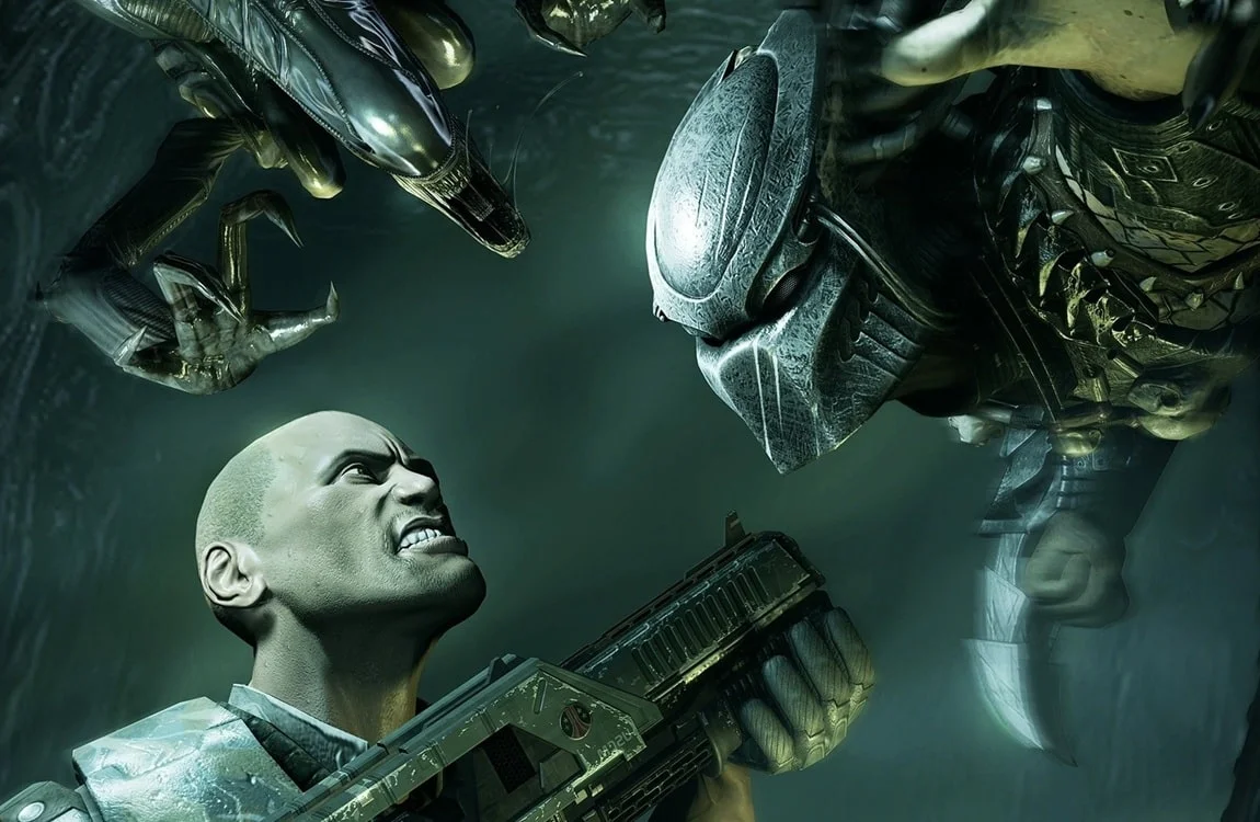 A wallpaper for Aliens vs. Predator 2010