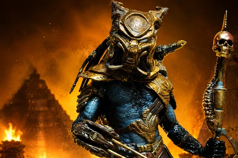 Nightstorm Predator in Ancient Egypt wearing golden armor