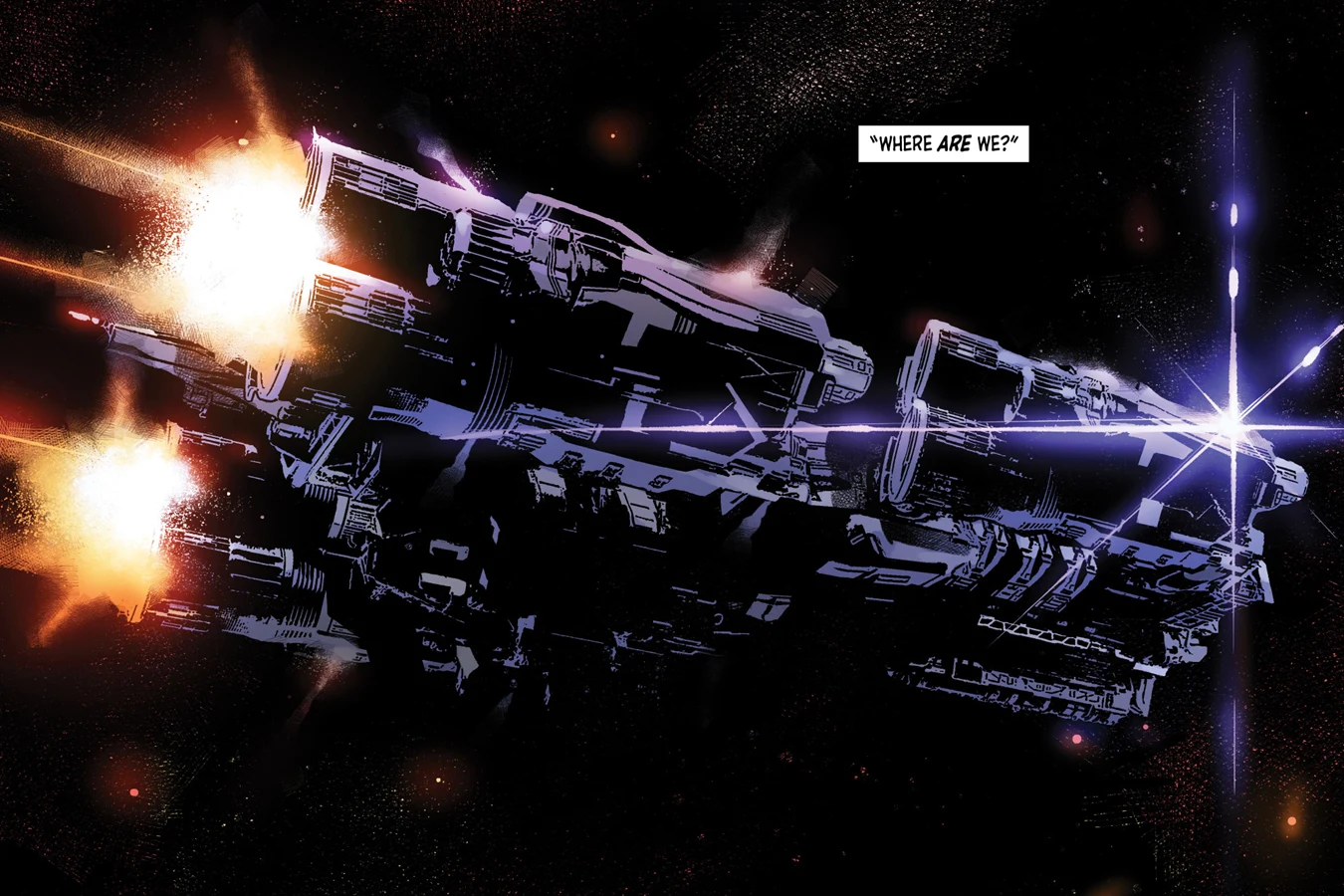 The starship Snark from Alien: The Original Screenplay comic