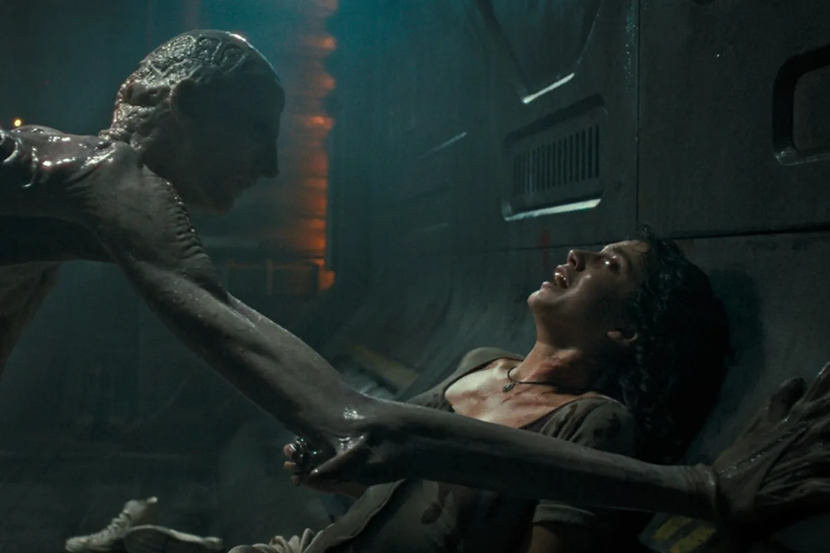 The Offspring confronts Kay Harrison aboard the Corbelan IV