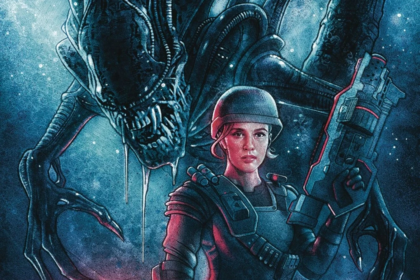 Cover art for the cancelled comic Aliens: Colonial Marines - Rising Threat