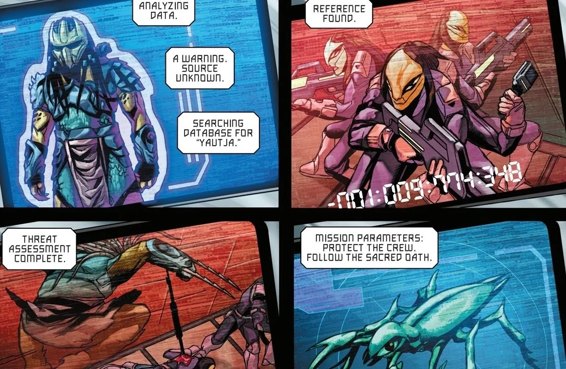 The Pelkonen IV Aliens from the Predator: Badlands prequel comic