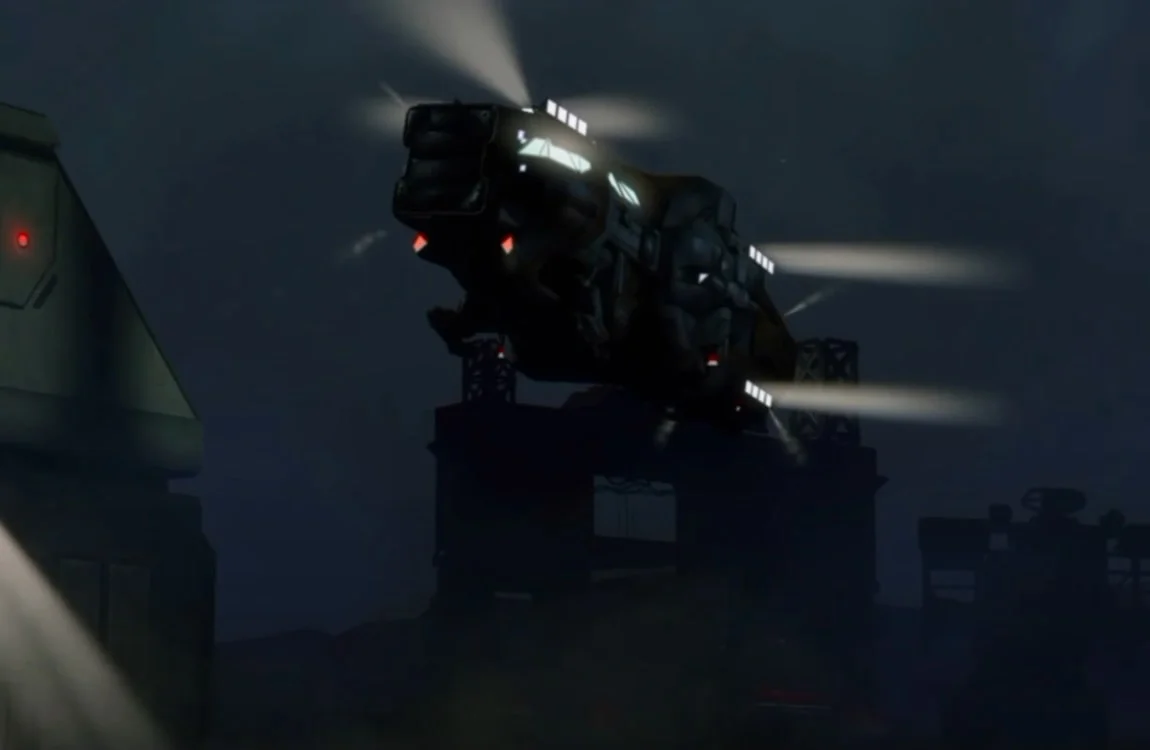 The Sulaco service ship lands on Fury 161